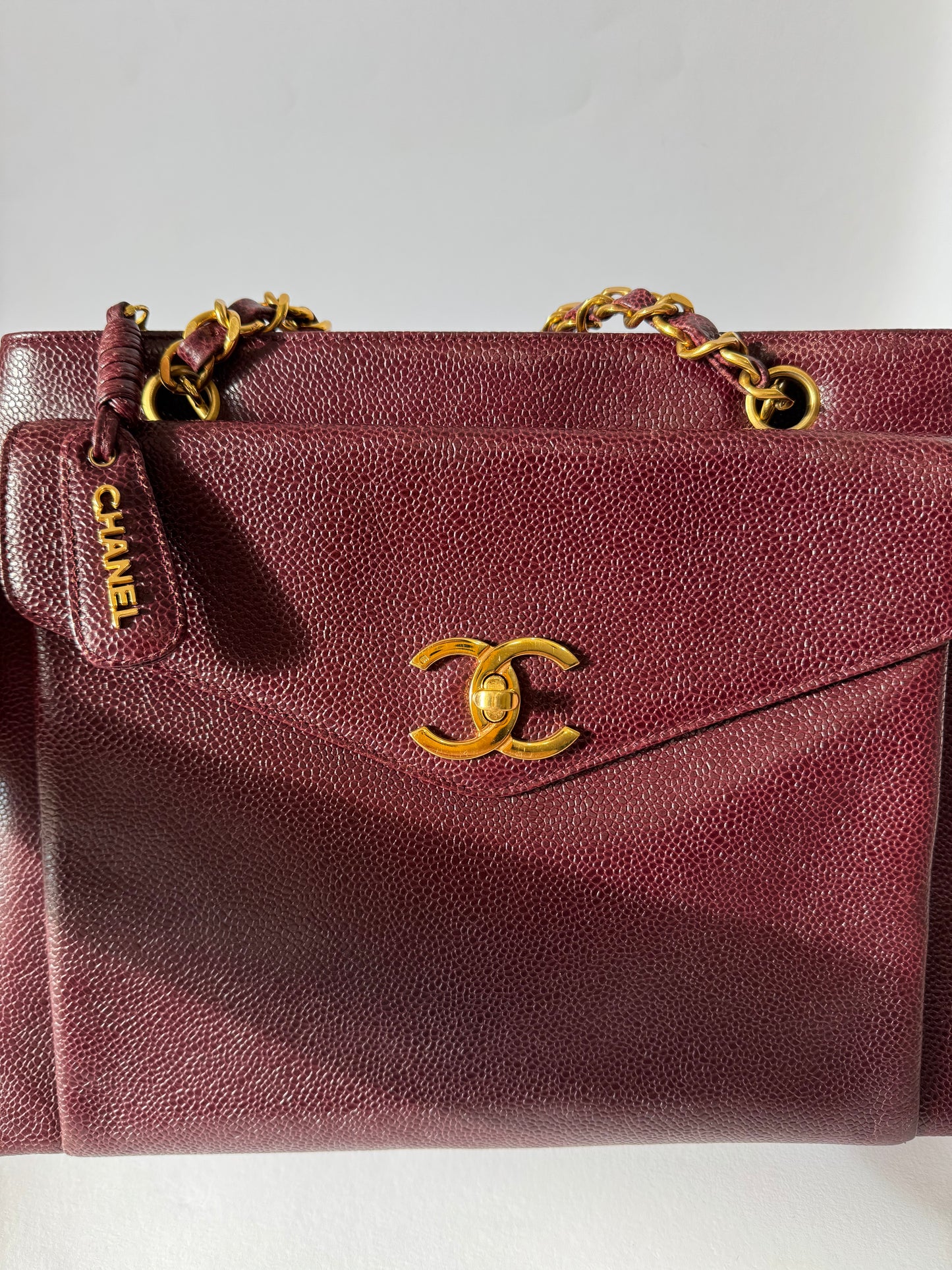 Chanel shoulder bag bourdeux