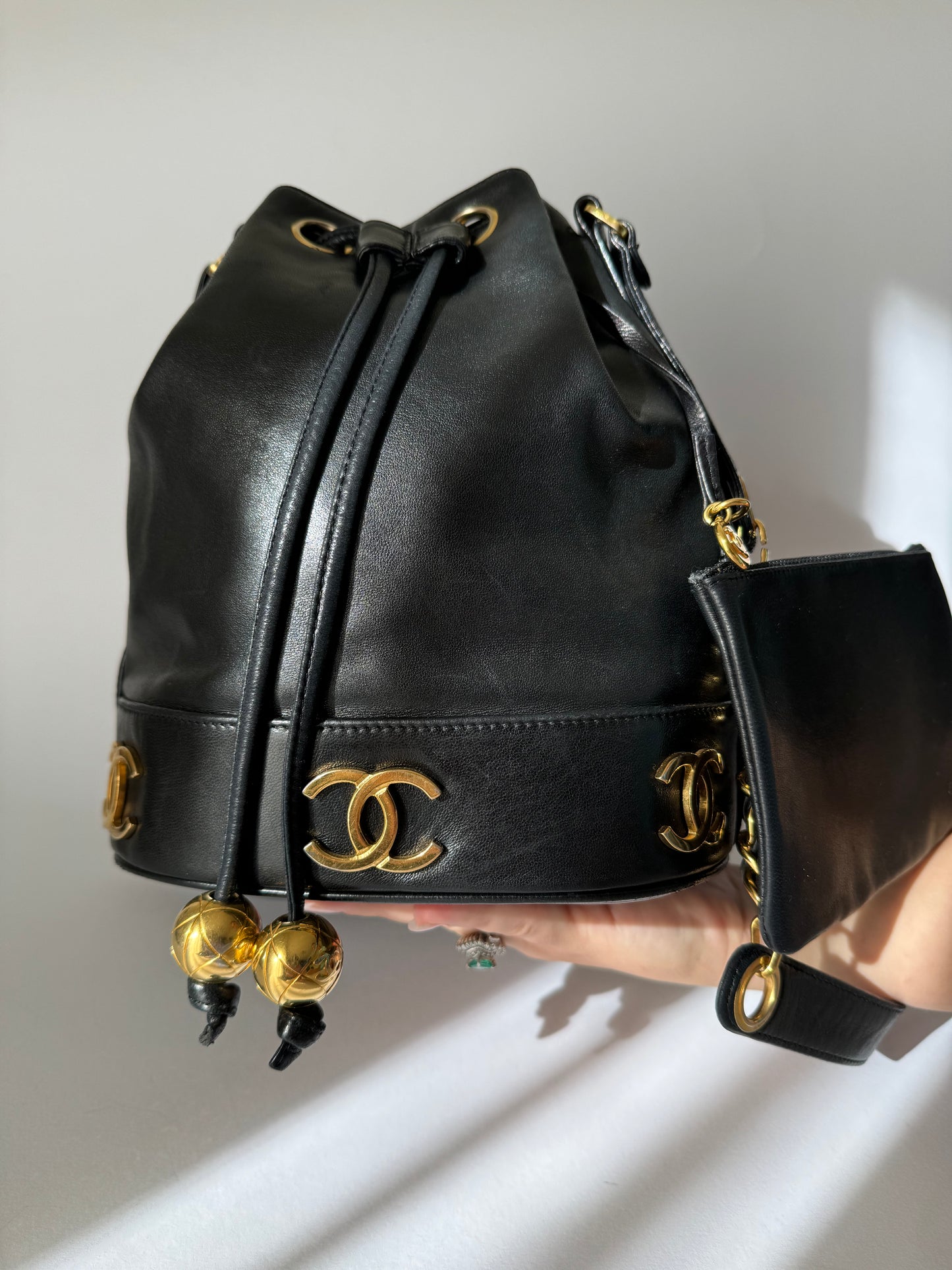 Chanel vintage bucket bag