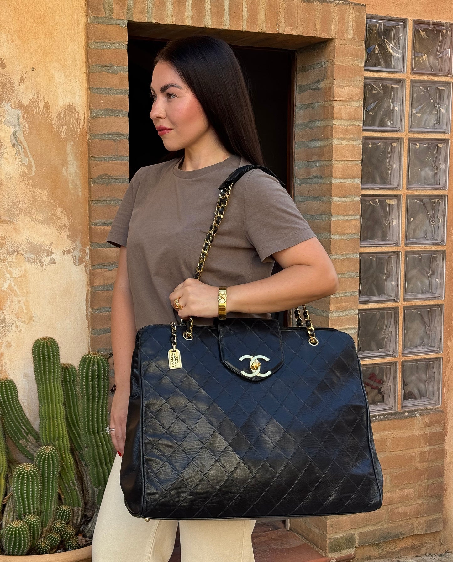 Chanel Vintage Maxi Weekender Tote