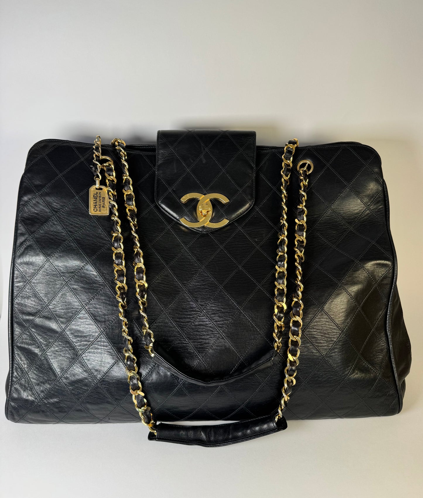 Chanel Vintage Maxi Weekender Tote